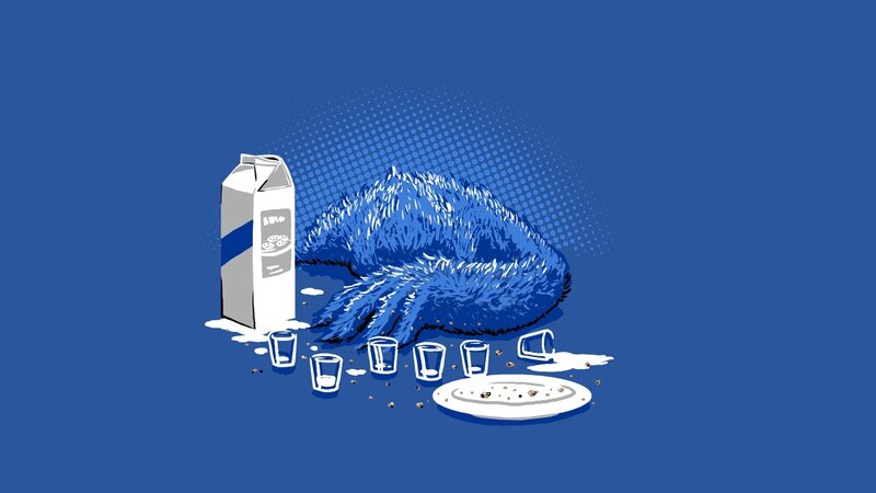 Blue Furry Creature