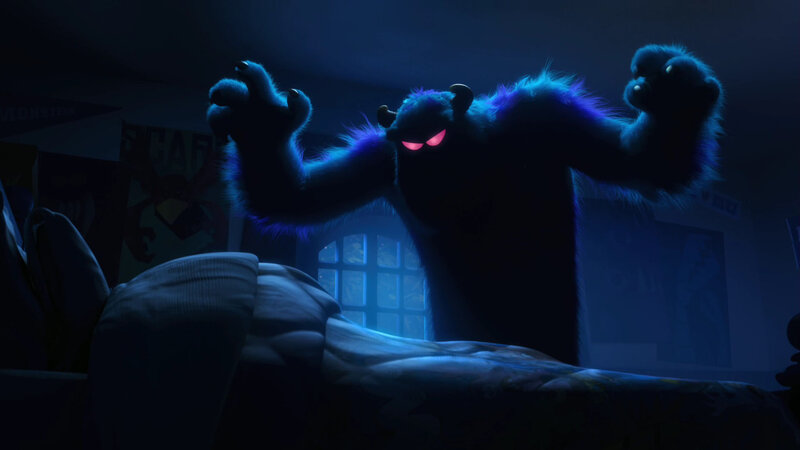 Blue Furry Monster — Dark