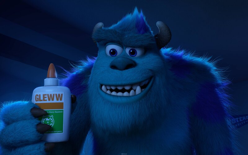 Blue Furry Monster — Playful, Night