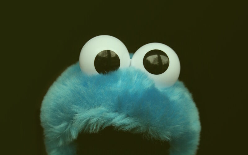 Blue Furry Puppet — Neutral