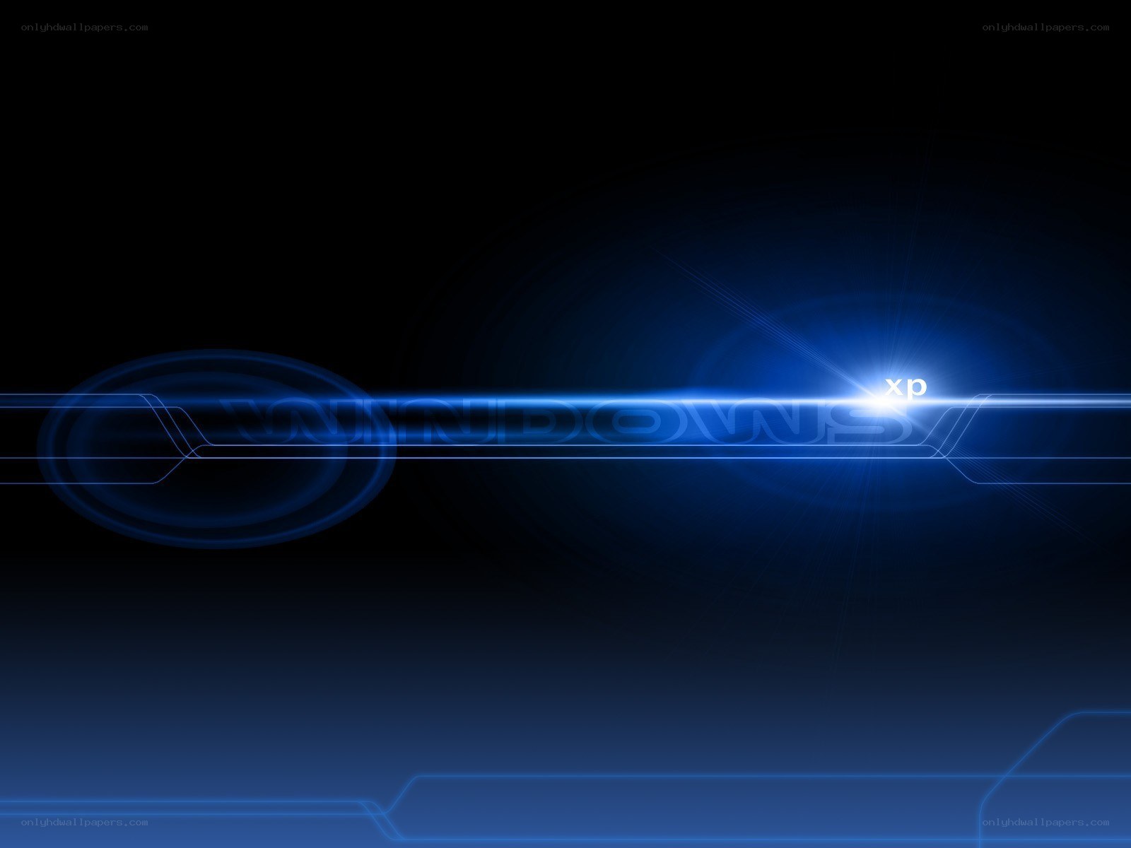 blue futuristic design with xp