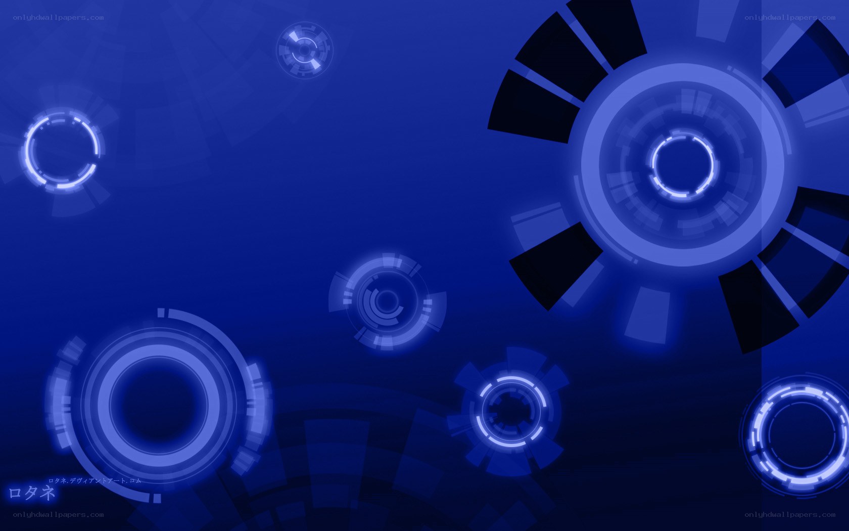 blue futuristic interface background