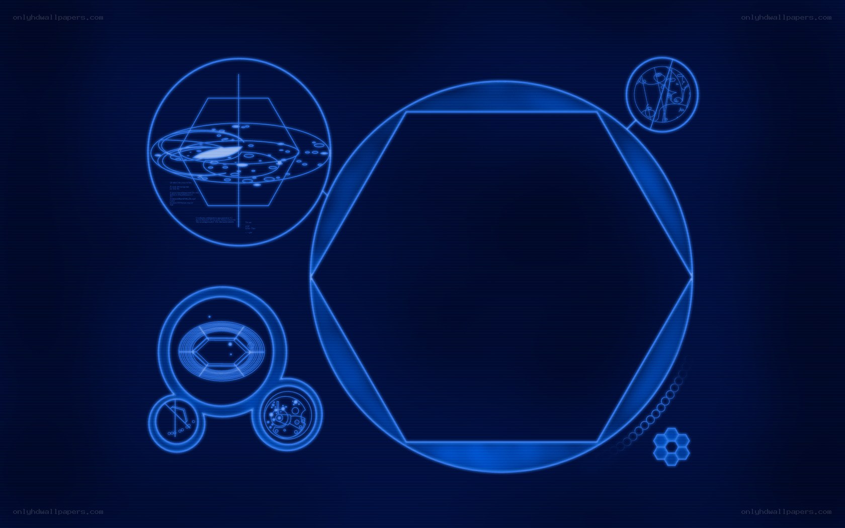 blue futuristic interface