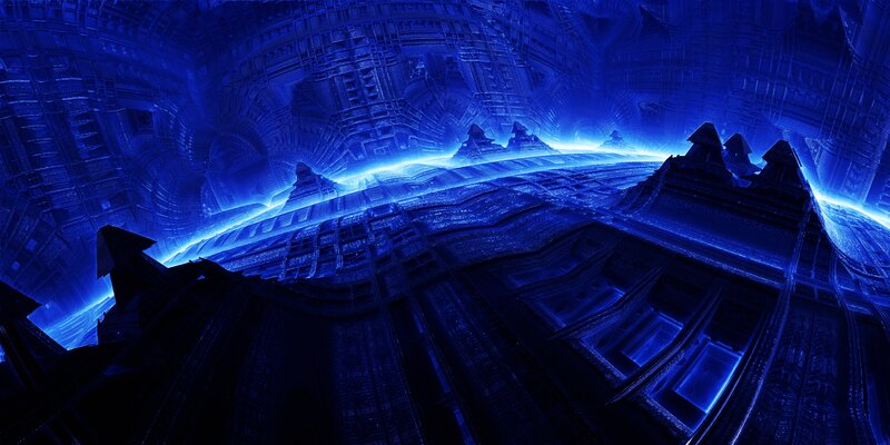 Blue Futuristic Structure