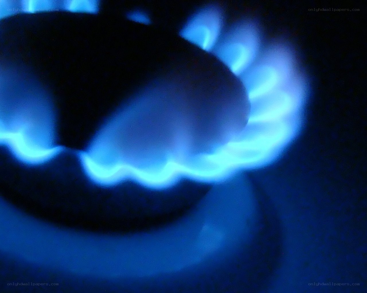 blue gas flame burner