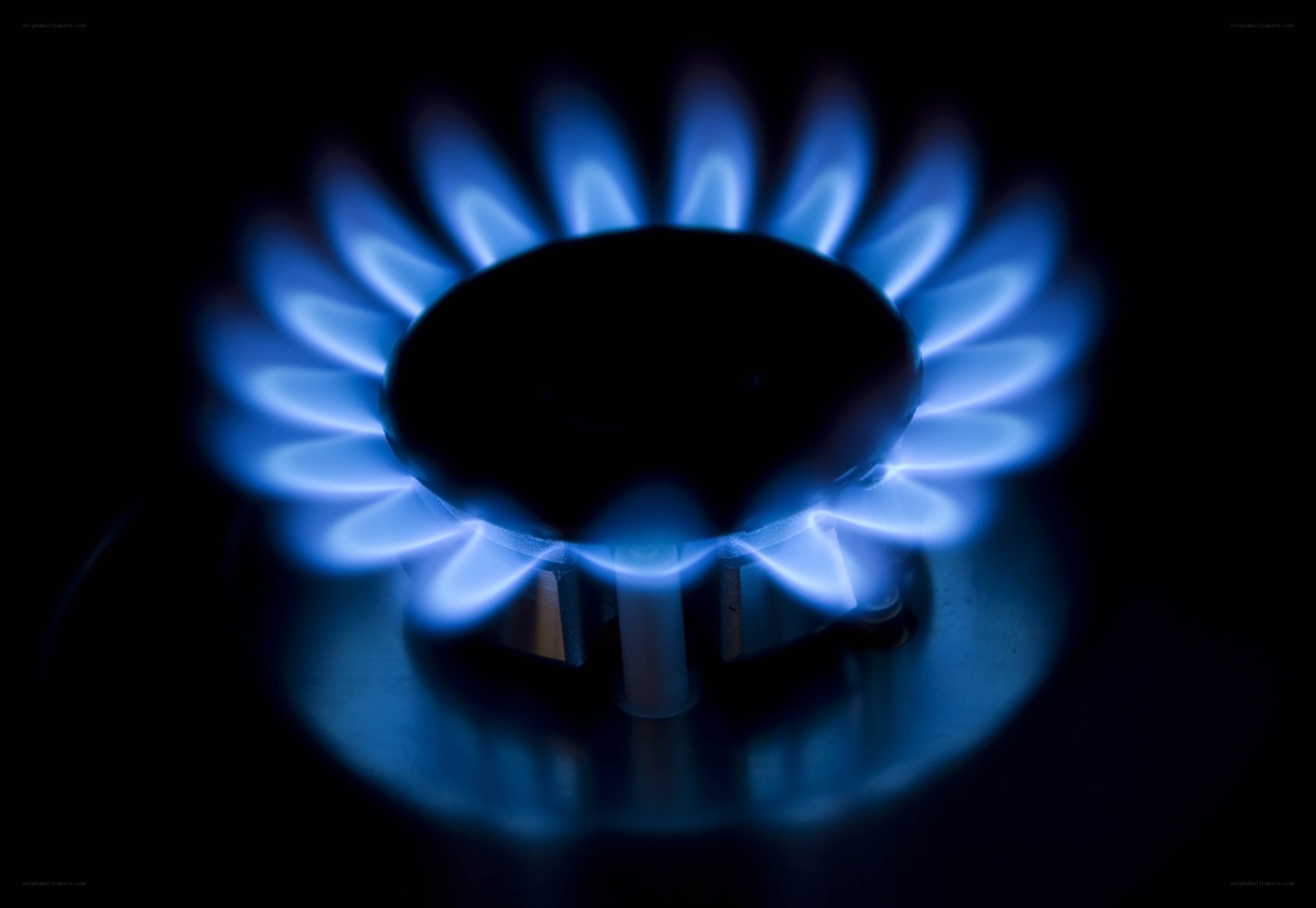 blue gas flame burner