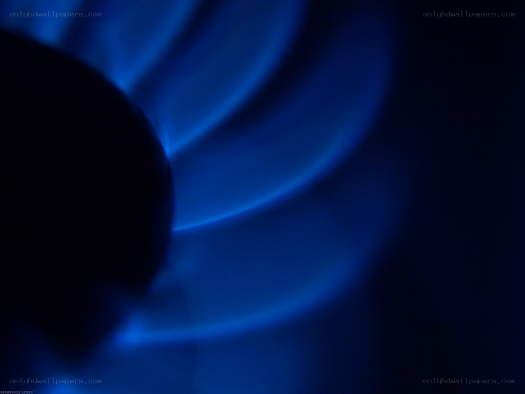 blue gas flame glow