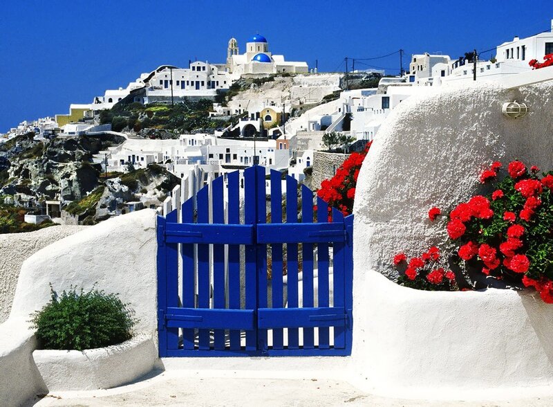 Blue Gate on Hillside