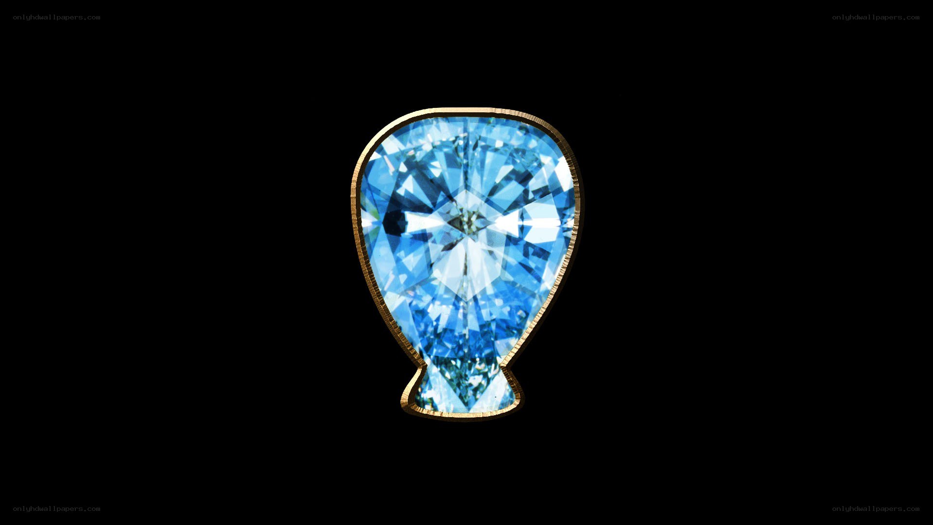 blue gemstone brooch
