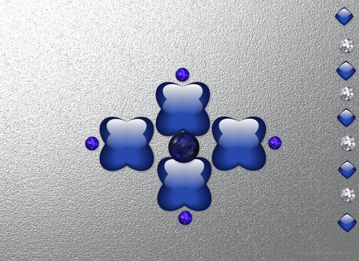blue gemstone pattern