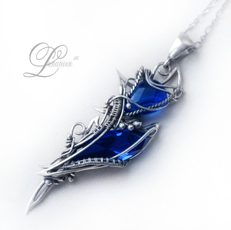 Blue Gemstone Pendant — Elegant