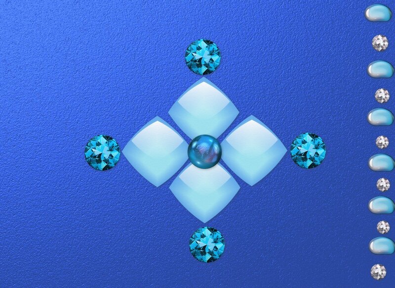 blue gemstone puzzle game
