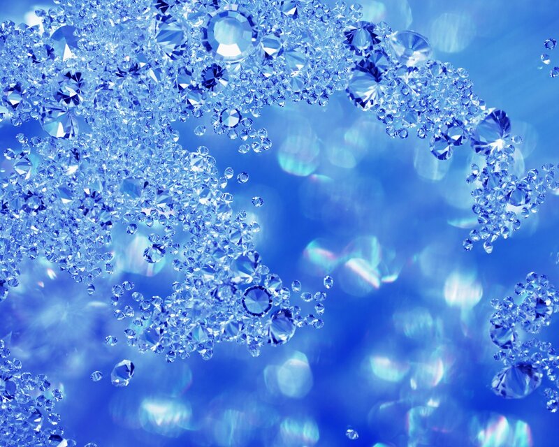 Blue Gemstones Cluster