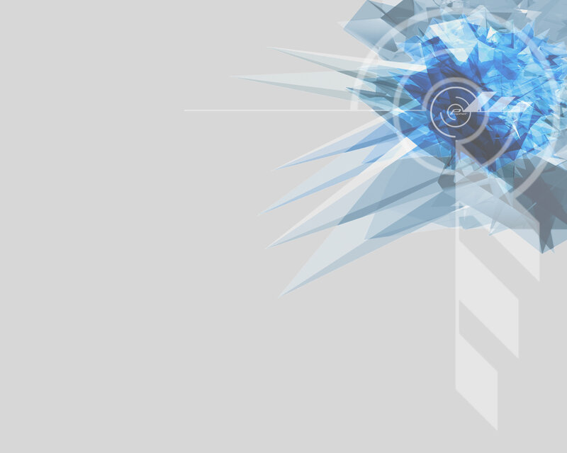 Blue Geometric Explosion