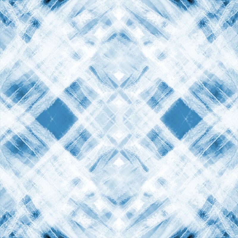 blue geometric ice pattern