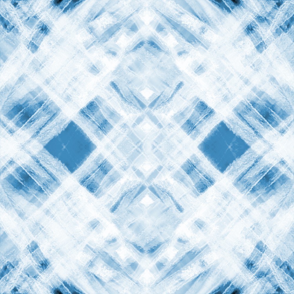blue geometric ice pattern