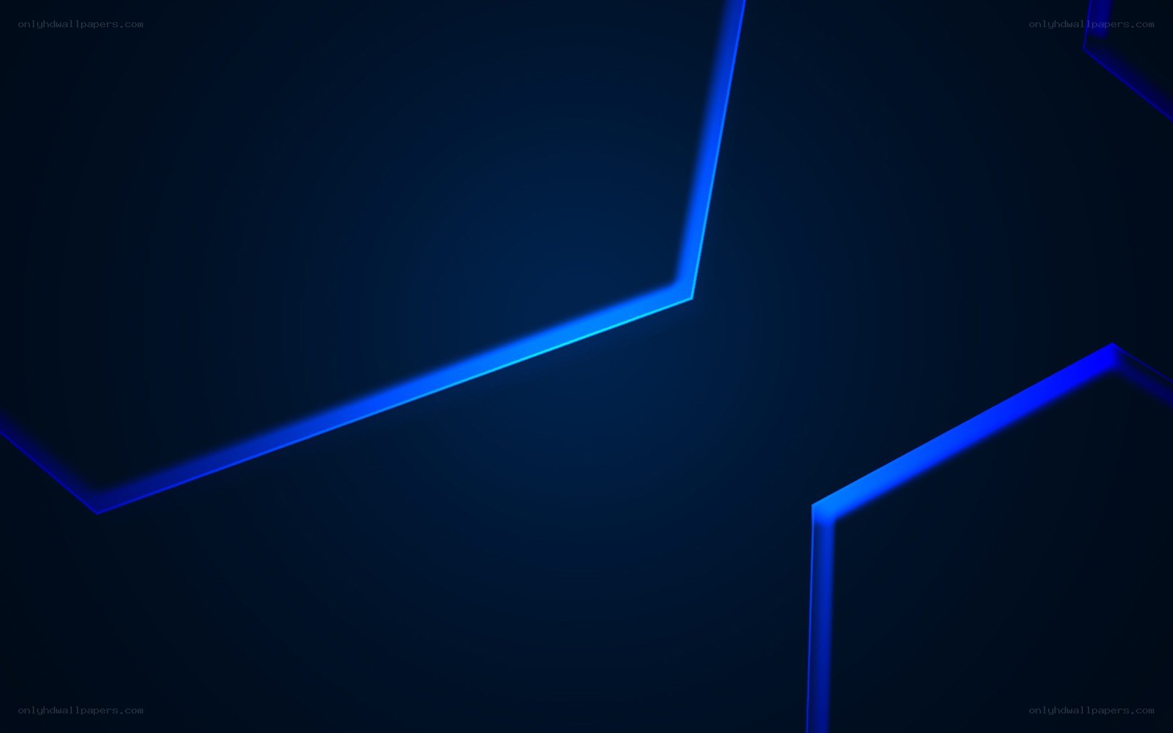 blue geometric lines on dark background