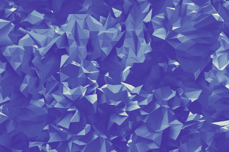 blue geometric low-poly pattern