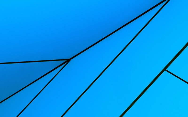 Blue Geometric Panels