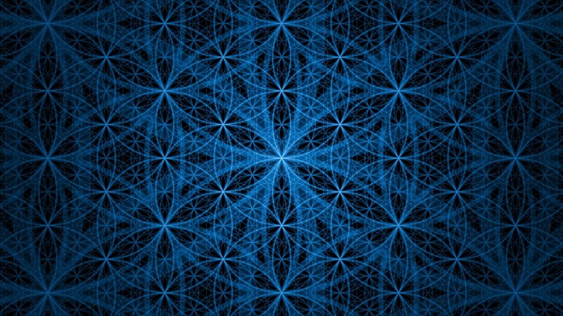 blue geometric pattern