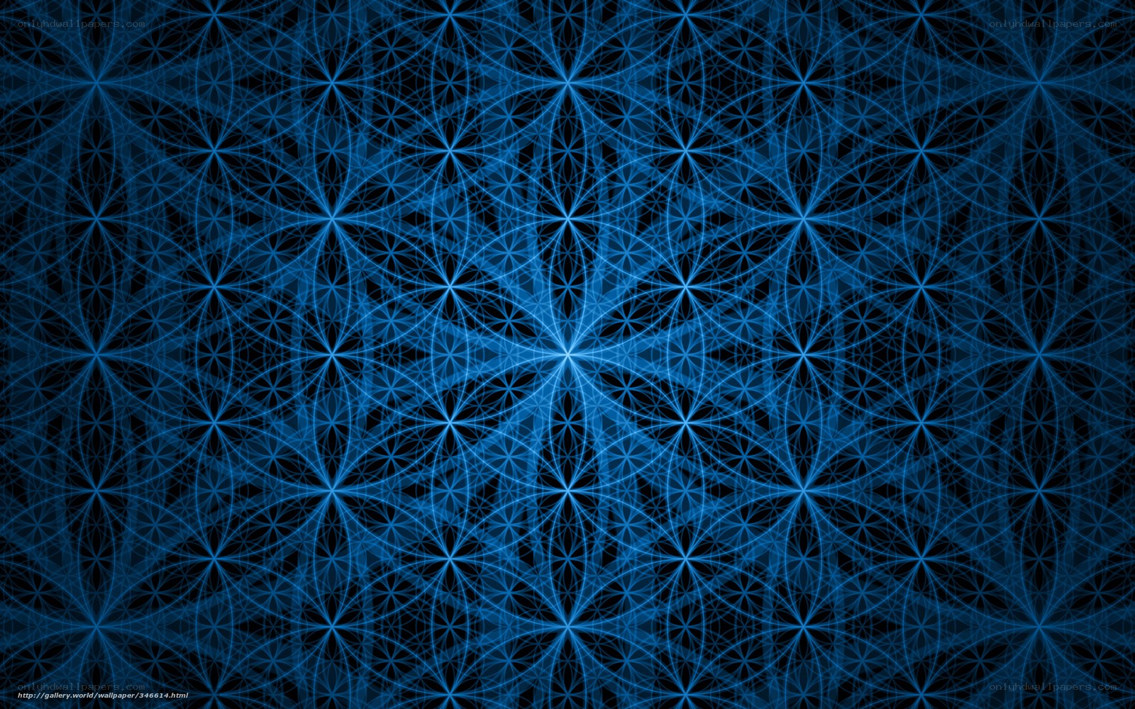 blue geometric pattern