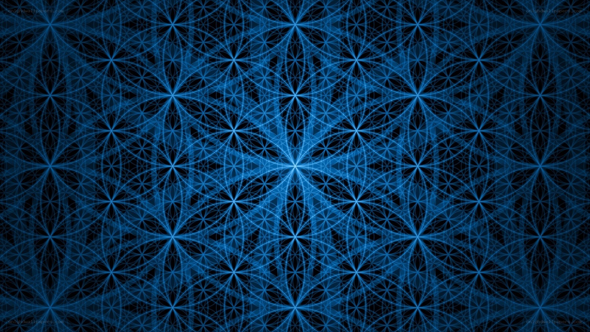 blue geometric pattern