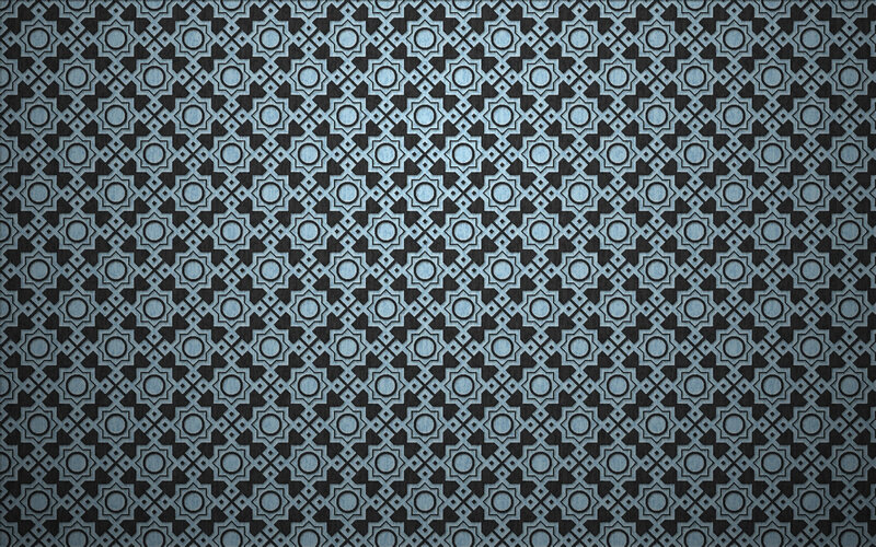 blue geometric pattern
