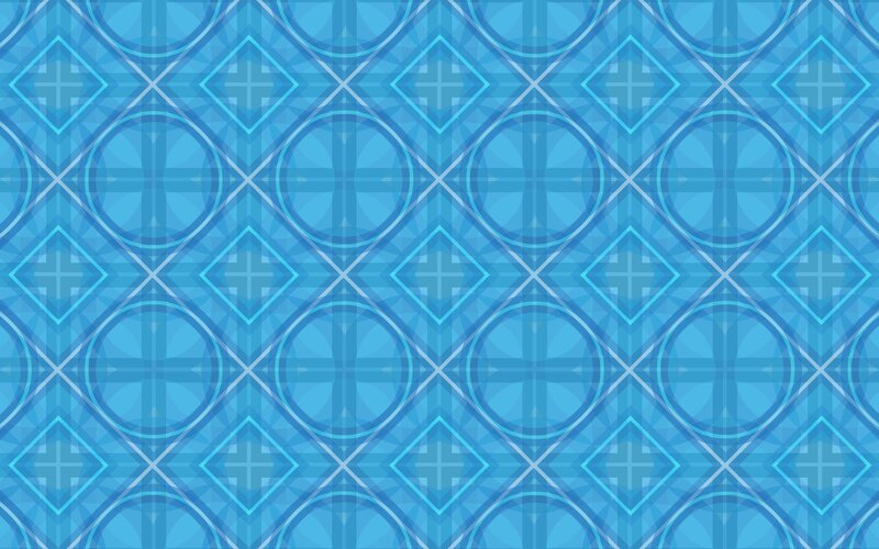 Blue Geometric Pattern — Calm, Abstract, Circles, Diamonds