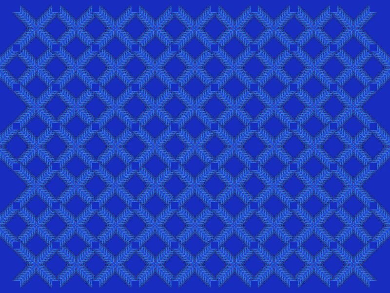 Blue Geometric Pattern — Calm, Abstract, Diamonds