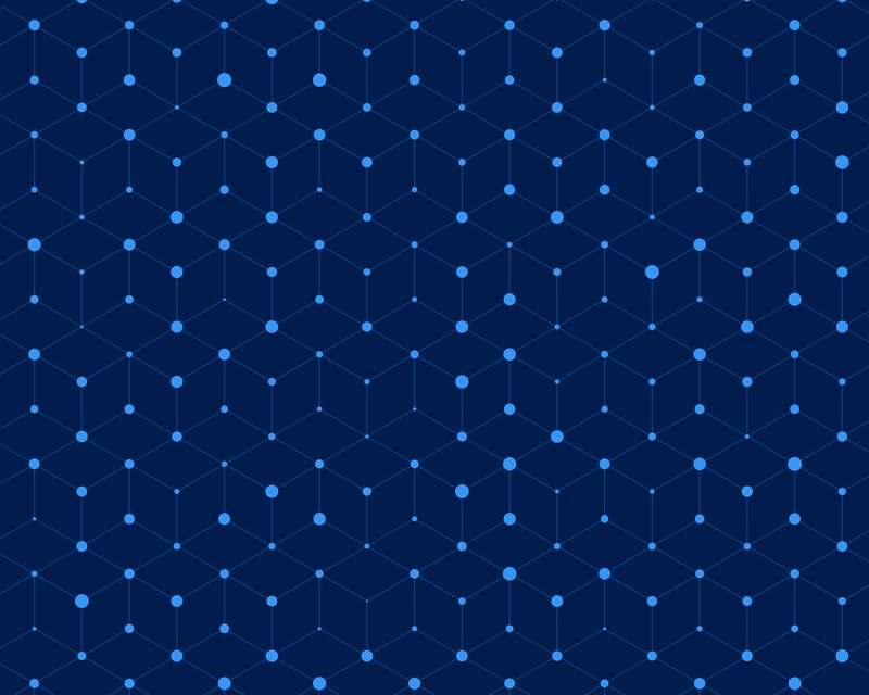 Blue Geometric Pattern — Calm, Abstract, Dots
