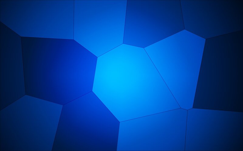 Blue Geometric Pattern — Calm, Abstract, Hexagons, Light Gradient