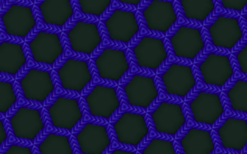 Blue Geometric Pattern — Calm, Abstract, Hexagons