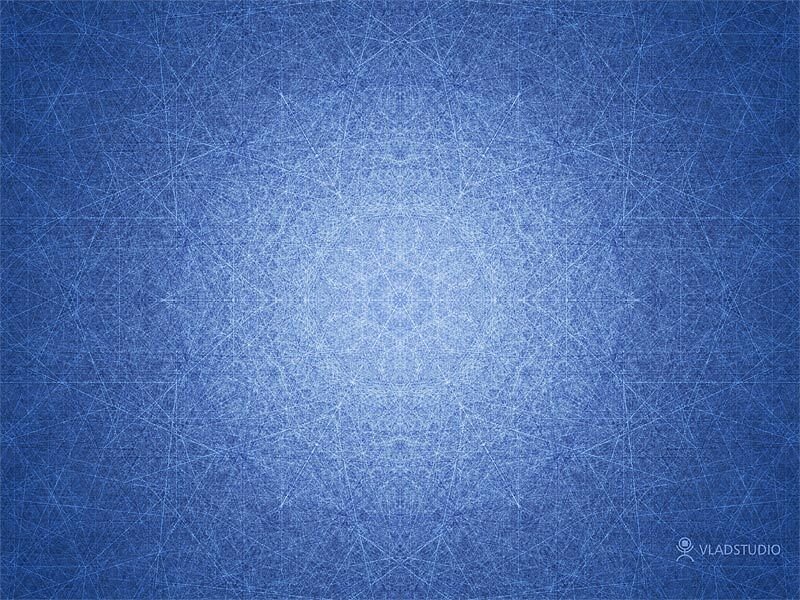 Blue Geometric Pattern — Calm, Abstract, Lines, Centered Design