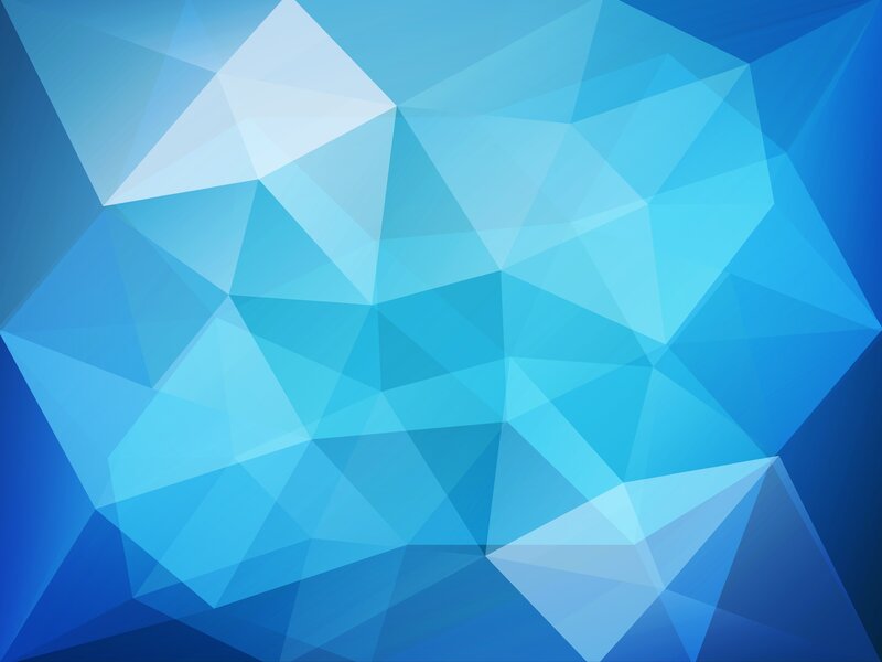 Blue Geometric Pattern — Calm, Abstract, Triangles, Gradient