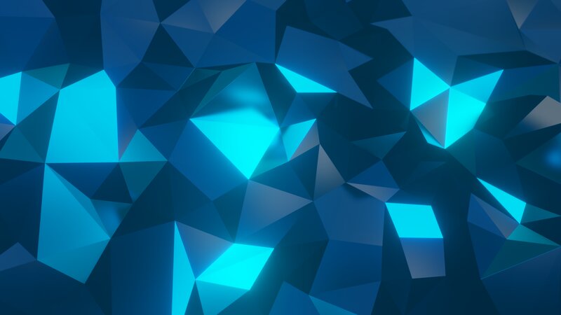 Blue Geometric Pattern — Calm, Abstract, Triangles, Light