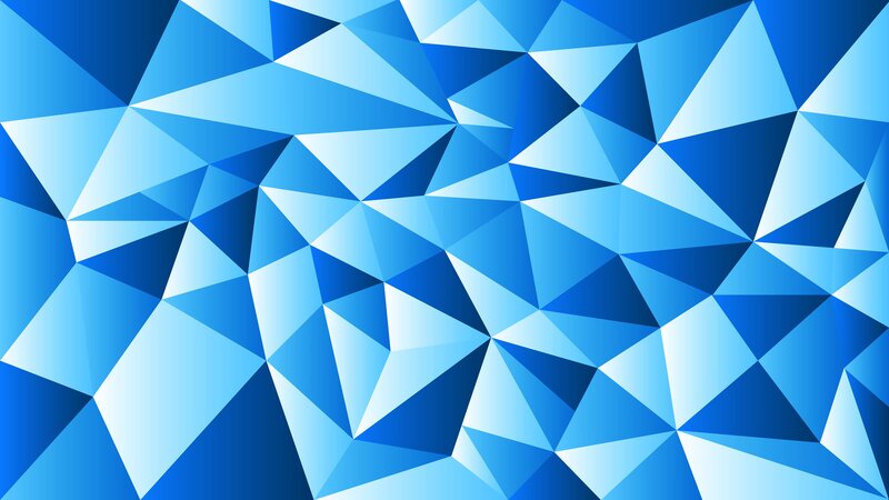 Blue Geometric Pattern — Calm, Abstract, Triangles, Shapes