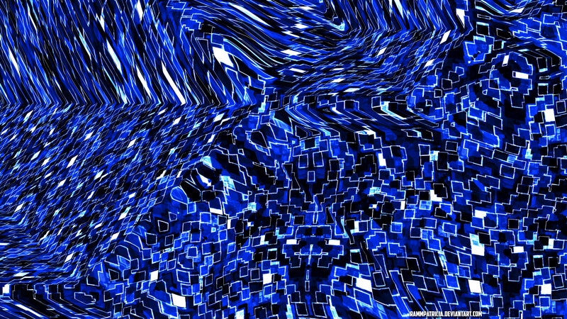 Blue Geometric Pattern — Dynamic, Digital Art