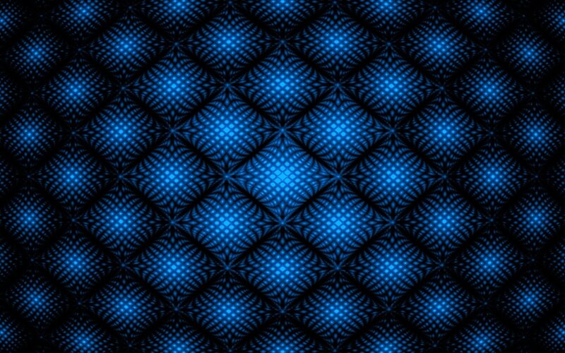 Blue Geometric Pattern — Hypnotic, Abstract, Dots