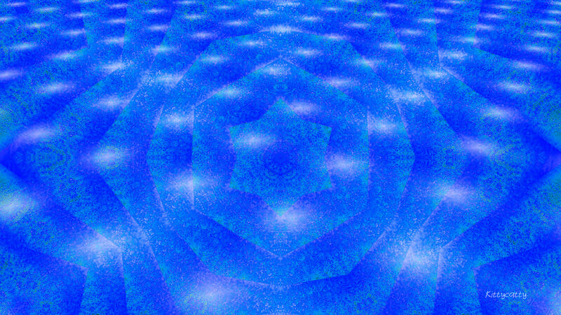 Blue Geometric Pattern — Hypnotic, Abstract, Light