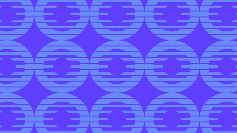 Blue Geometric Pattern — Purple