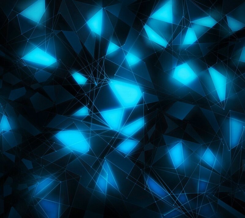 Blue Geometric Pattern — Technological