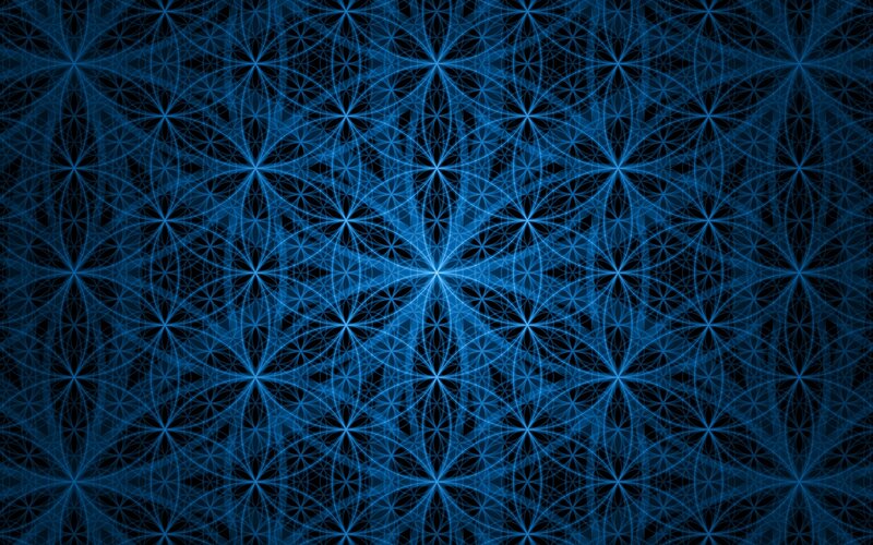 blue geometric pattern