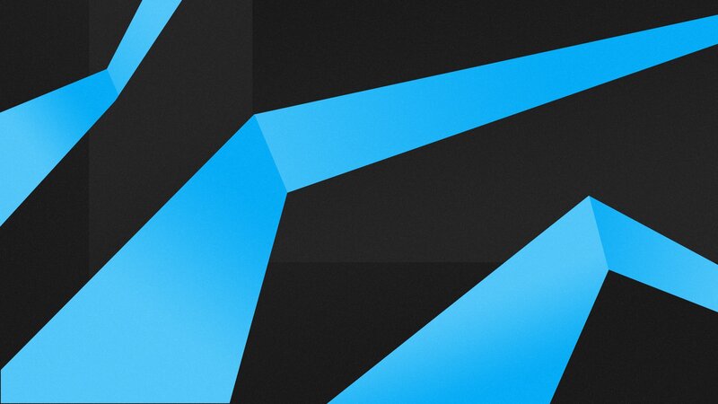 Blue Geometric Shapes — Black