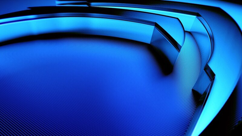 Blue Geometric Shapes — Cool