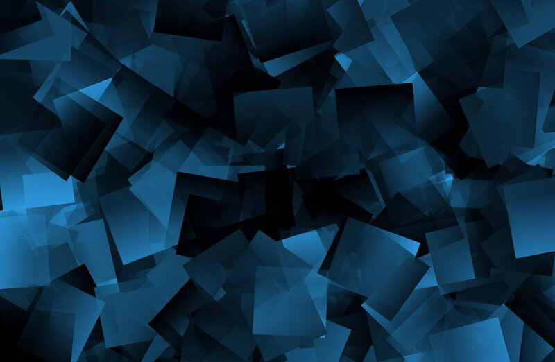 Blue Geometric Shapes — Dark