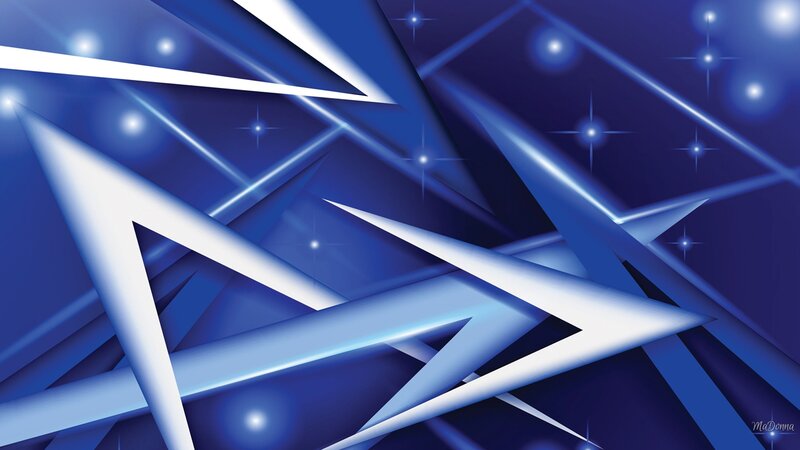 Blue Geometric Shapes — Dynamic
