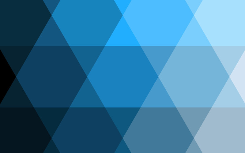 blue geometric triangle pattern