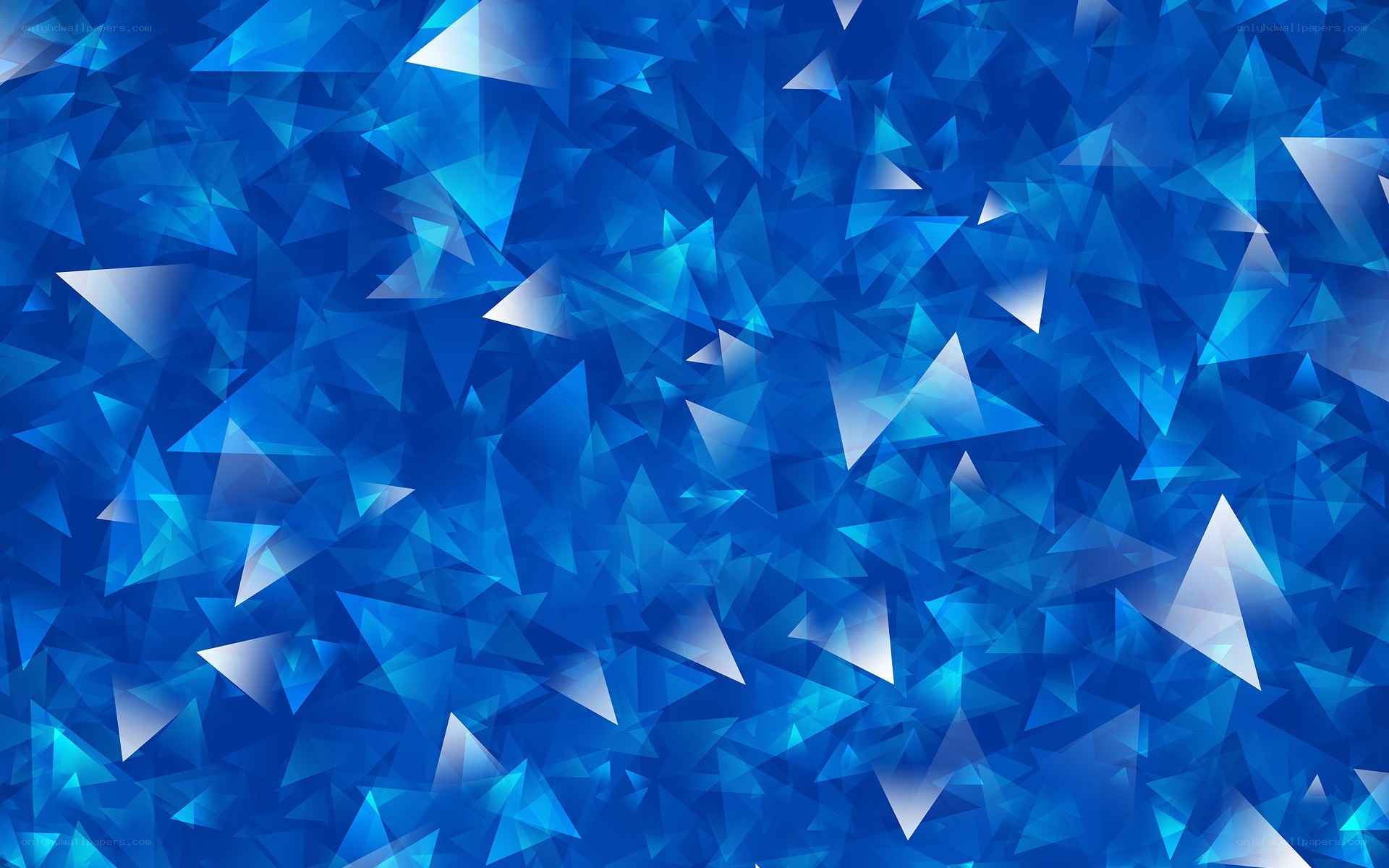 blue geometric triangle pattern