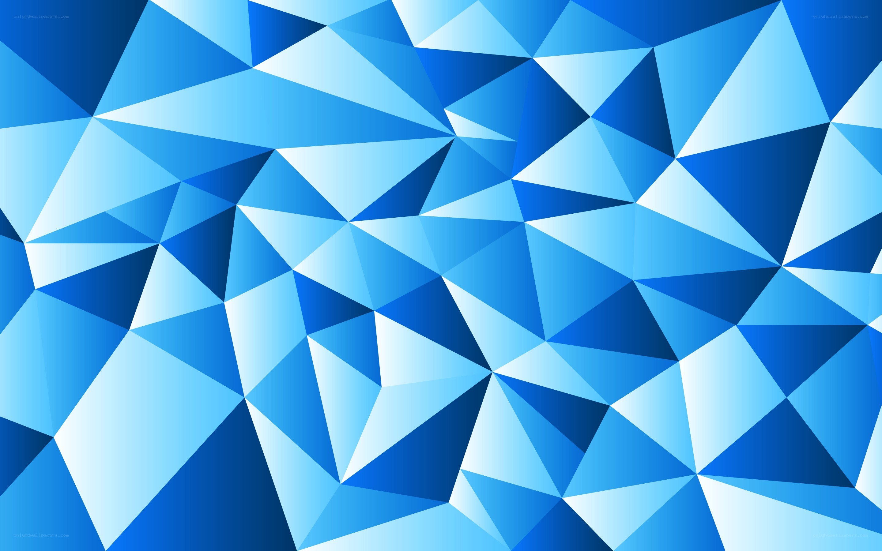 blue geometric triangle pattern