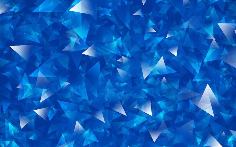 Blue Geometric Triangles
